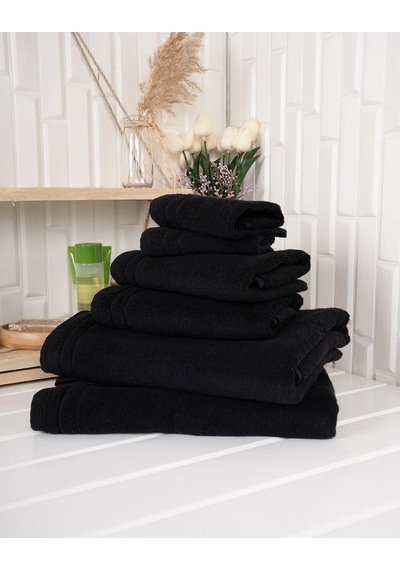%100 Pamuk 6 Parça Microcotton Mutfak Havlusu / El & Yüz Havlusu / Banyo Havlusu Seti Hürsan Saphir Çok Renkli