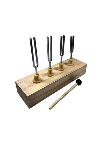Diyapozon 4'Lü Set 256 Hz 320 Hz 384 Hz 512 Hz Tokmaklı