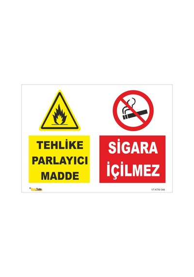 Tehlikeli Parlayıcı Madde Uyarıları - Isg Levhası