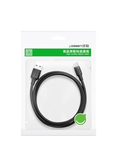 2.0 A Usb-a & Usb-c, Şarj Ve Data Kablosu, 25 Santimetre, Siyah, 60114