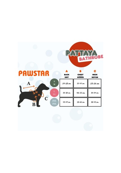 Pawstar Bornoz Kedi Ve Küçük Köpek Mor Pattaya 2xl-3xl
