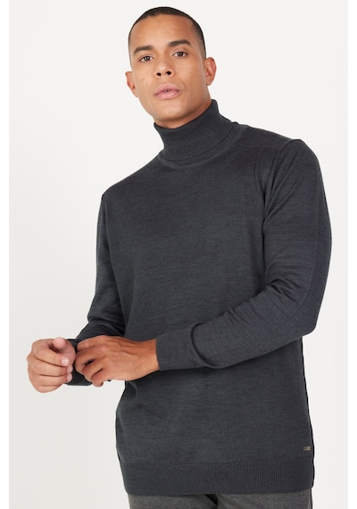 AC&Co / Altınyıldız Classics Erkek Antrasıt Melanj Standart Fit Normal Kesim Tam Balıkçı Yaka Triko Kazak Antrasit Melanj AC&Co / Altınyıldız Classics Erkek Antrasıt Melanj Standart Fit Normal Kesim Tam Balıkçı Yaka Triko Kazak Antrasit Melanj
