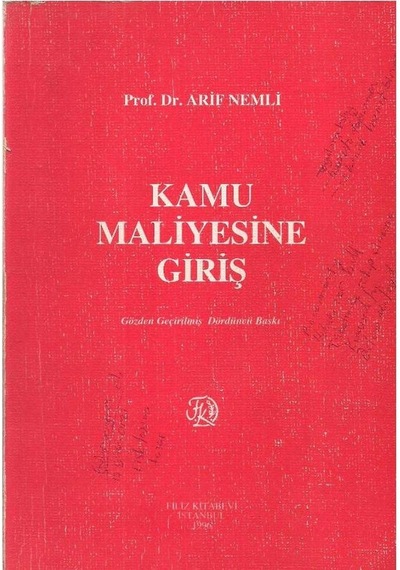 Kamu Maliyesine Giriş - Gözden Geçirilmiş 4. Baskı - Arif Nemli