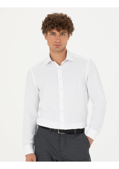 Pierre Cardin Erkek Beyaz Desenli Gömlek 50275692-vr013 Beyaz Pierre Cardin Erkek Beyaz Desenli Gömlek 50275692-vr013 Beyaz
