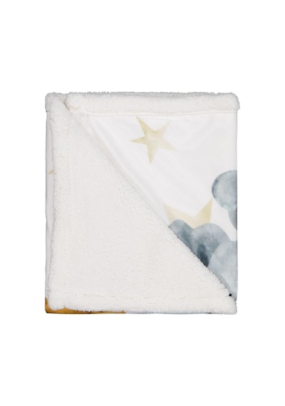 Civil Baby Fil Zürafa Baskılı Battaniye ve Kundak - Ekru