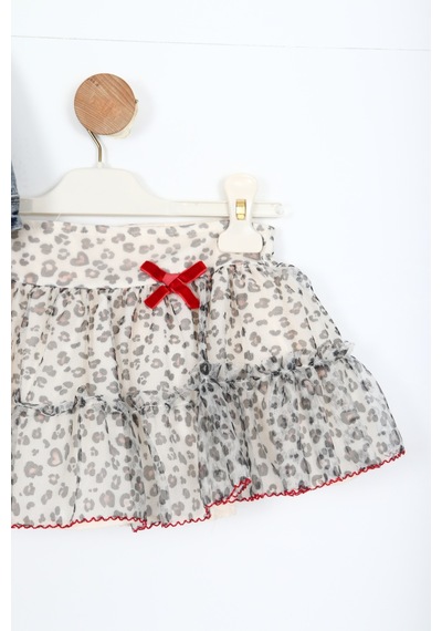 Xo Kids Kız Çocuk Alt Üst Etek Takım 6-36 Ay 3088 Mavi