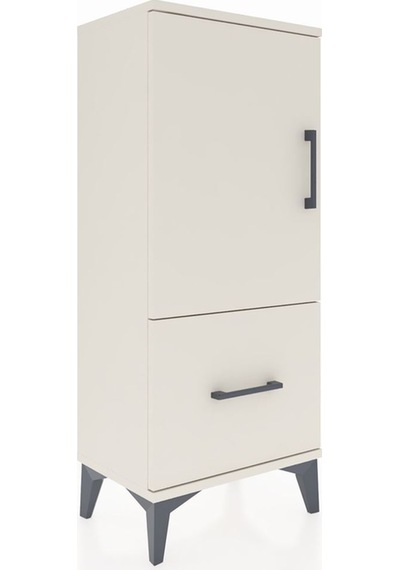 Arges Komodin 2 Raflı Tek Çekmeceli Tek Kapaklı 44x30x106 Aytaşı-aytaşı Aytası