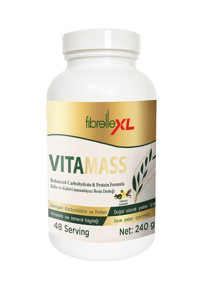 Fibrelle Vitamass Kilo Ve Kalori Tamamlayıcı Besin Desteği 240 G Vanilya