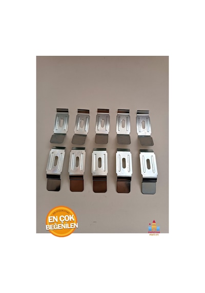 Stor Zebra Perde Metal Ayak Tavana Duvara Montaj Aparatı Kapalı Kasa 5 Cm Metal Portray 10 Adet Gri