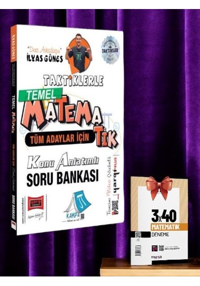 Tüm Adaylar İçin Taktiklerle Temel Matematik Konu Anlatımlı Soru Bankası İlyas Güneş -hediye Deneme