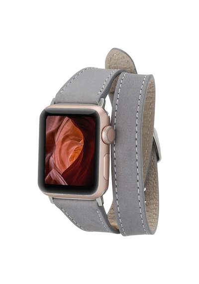 Apple Watch Uyumlu Deri Kordon 42-44-45mm Slim Dtquarst9
