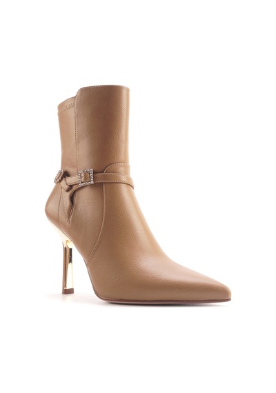 Nine West Betına 4pr Camel Kadın Topuklu Bot 000000000101701844 Kahverengi