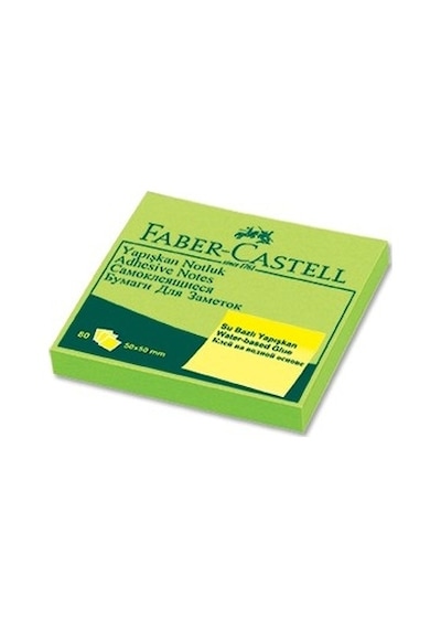 Faber-Castell Yapışkan Notluk 50X50Mm Fosforlu Yeşil