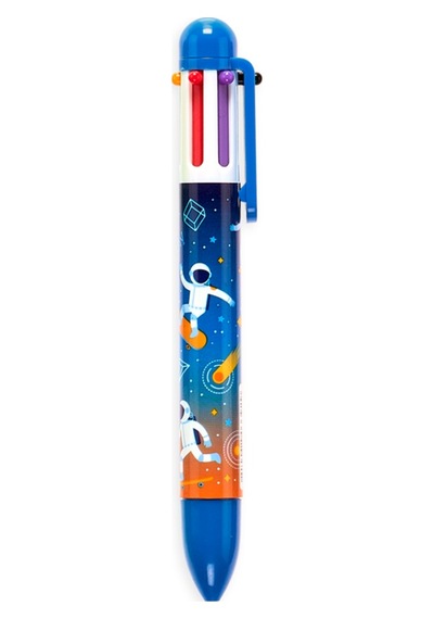 Ooly 6 Renkli Tükenmez Kalem Astronaut - Mavi 132-109 Çok Renkli