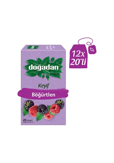 Doğadan Böğürtlen Poşet Çayı 12 x 20'li