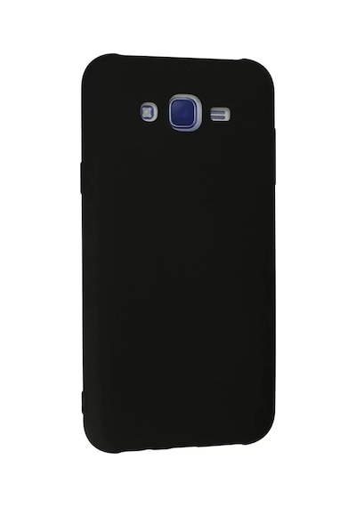 Newface Samsung Galaxy J7 Kılıf Nano İçi Kadife Silikon - Siyah