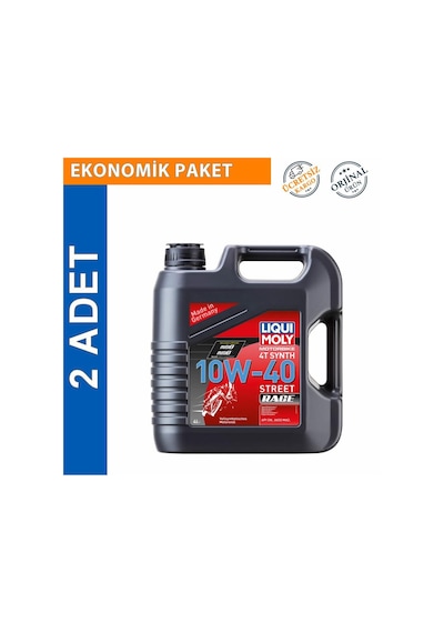 Liqui Moly 10W-40 4t Street Race 4 L Motosiklet Yağı (2 Adet) (2