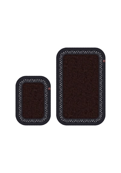 Banyo Paspası Takımı 70x110+50x70 Cm İç Trikot Acı Kahve & Siyah