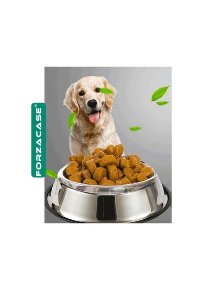 Forzacase 22 Cm 500 Ml Kedi Köpek Metal Mama Ve Su Kabı - Fc032