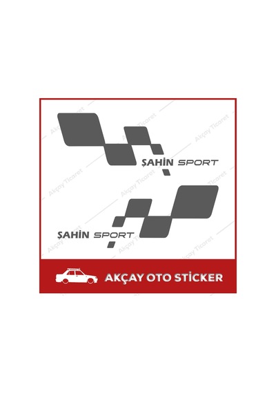 Tofaş Şahin Sport Sticker (Takım Set) Şahin Sticker Oto Sticker