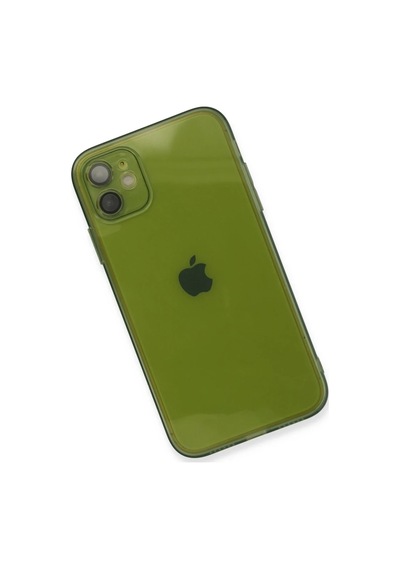 Apple Apple Uyumlu iPhone 12 Kılıf Fly Lens Silikon - Yeşil 0.2M-Çok Renkli