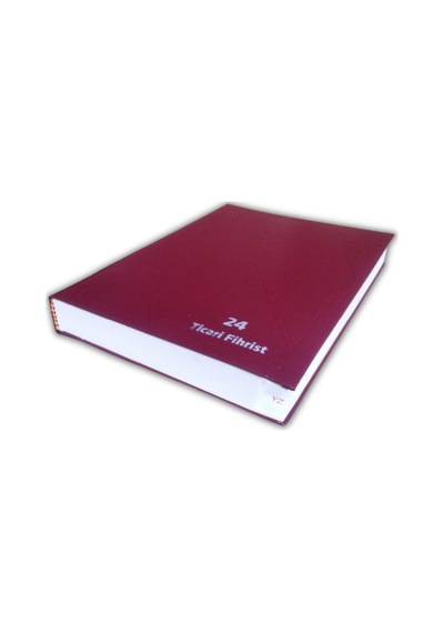Fihrist Ticari 24'lü 20x28 Bordo Cilt Bezli 1 Adet Artlantis Ticari Firhist Bordo 20 28