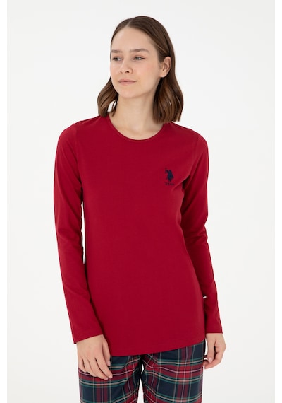 U.s. Polo Assn. Kadın Bordo Pijama Takım 50302758-vr014 Bordo