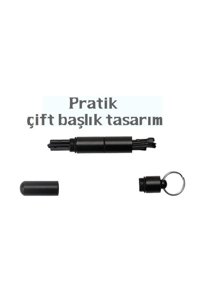 6 Parça Spiral Kulak Temizleme Seti- Paslanmaz Çelik Temizleme Seti, Sıyah