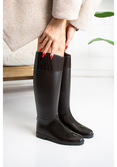 Wolk Shoes Kadın Yağmur Çizmesi Su Almaz Kahve Renk Kahve - 300256697 Kahve