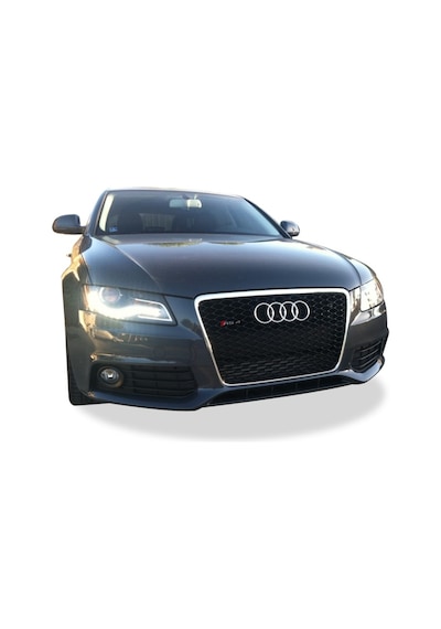 Autogp Audi A4 Rs4 Ön Panjur Izgara 2008 / 2012 B8 Oem Krom Siyah Agp230201