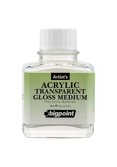 Bigpoint Şeffaf Parlak Medyum 75 Ml Akrilik Boya 0000 Naturel