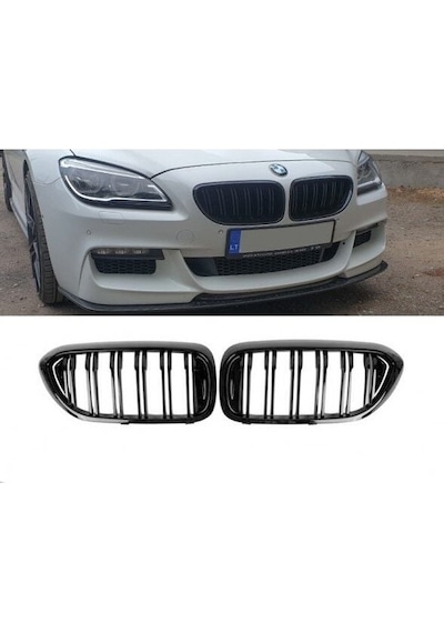 Bmw F06 M6 Ön Böbrek Panjur Izgara Pianoblack