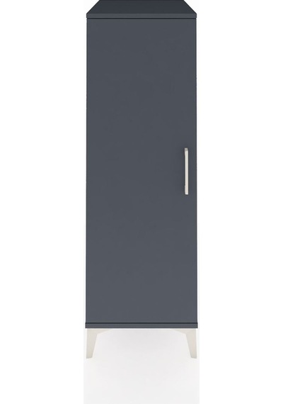 Kronos Dolap 2 Raflı Tek Kapaklı 44x59x134 Antrasit-antrasit Antrasit