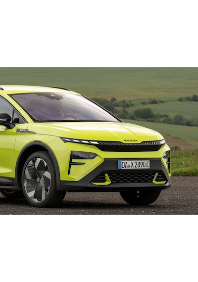 Dk Tuning Enyaq Elroq Ön Kaput Siyah Yazı Logo Arma Skoda İle Uyumlu Ön Arma