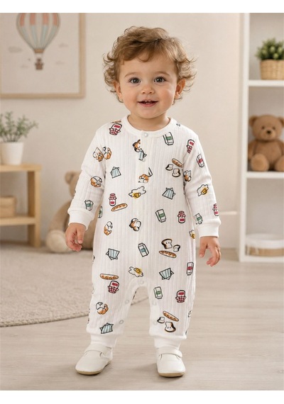 Tiffany Baby & Kids Tiffany Baby Bebek Breakfast Theme Tulum Ekru 35004