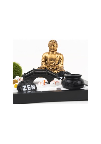 Gold Buddha Temalı Zen Bahçesi Kiti