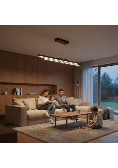 Cosmo Gold Lineer Led Sarkıt Avize Kumandalı Dim Edilebilir Aşağı Işık Diğer