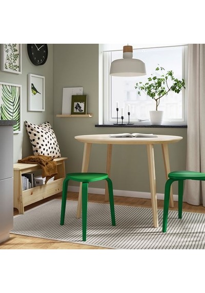 Ikea Kyrre Ahşap Tabure, Yeşil