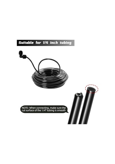 Tr 30'lu Paket Hızlı Bağlantı 1/4 Damla Sulama Dirsek Bağlantı Konnektörleri, 1/4 İnç Sulama Borusu İçin Evren