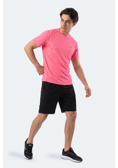 Slazenger Haunted I Erkek Neon Pembe Tişört