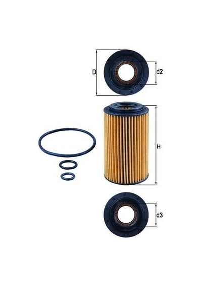 Mahle Yag Fıltresı Mercedes Om651 W176 W246 W204 W205 C205 C117 W212 W447 B906 B907 B910 Ox153/7d2 A6511800109
