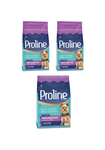 Proline Küçük Irk Kuzulu Pirinçli Yetişkin Köpek Maması 3 x 2200 G