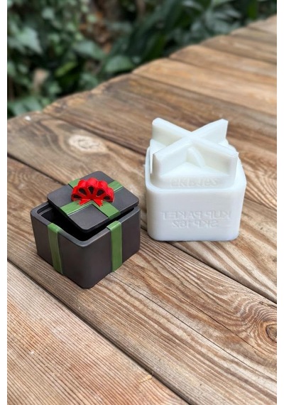 Küp Paket Kapaklı Silikon Kap Kalıbı