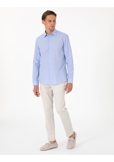 Pierre Cardin Erkek Açık Mavi Gömlek Desenli 50310777-vr003 Açik Mavi