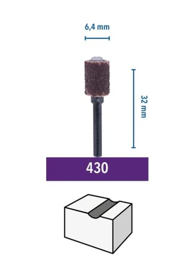 Zımpara Bandı Ve Mandren Aksesuar Seti Ahşap Ve Plastikte 60 Kumlu 6 4 Mm 2'li