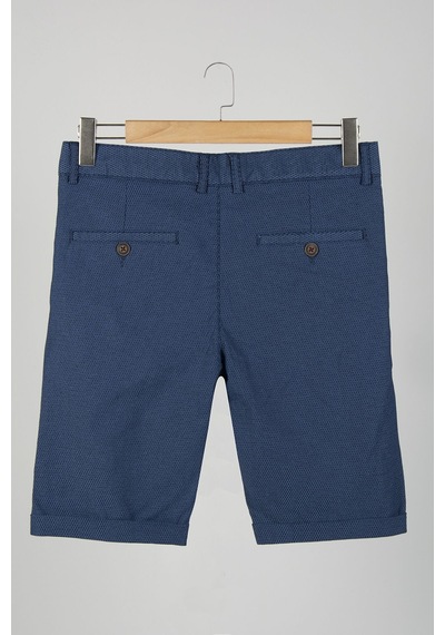 Terapi Men Erkek Lacivert Slim Fit Keten Şort Çokrenkli4