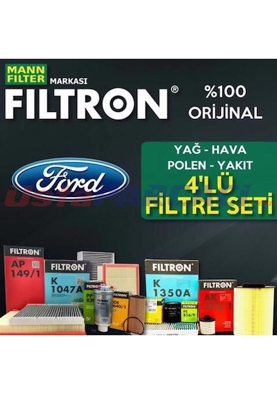 Ford Transit Connect 1.8 Tdcı Filtron Filtre Bakım Seti 2002-201 (495301350)