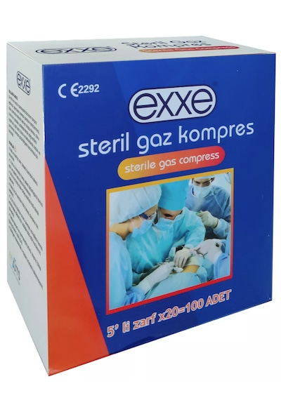 Exxe G. Kompres 7,5x7,5 Cm 5x20 Paket - 100lü