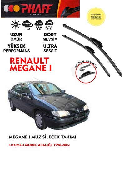 Megane 1 Cam Muz Silecek Takımı Araca Özel Aparat 1996-2002