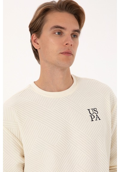 U.s. Polo Assn. Erkek Sweatshirt 50310006-vr256 İnci